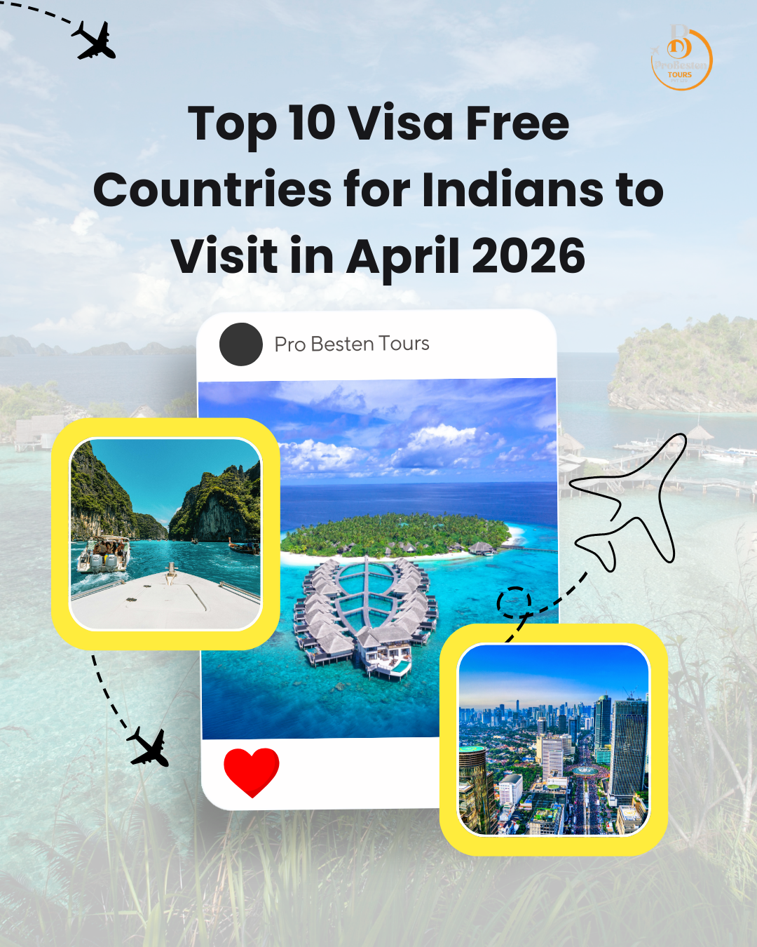 Top 10 Visa Free Countries for Indians to Visit in April 2026 Top 10 Visa Free Countries for Indians to Visit in April 2026