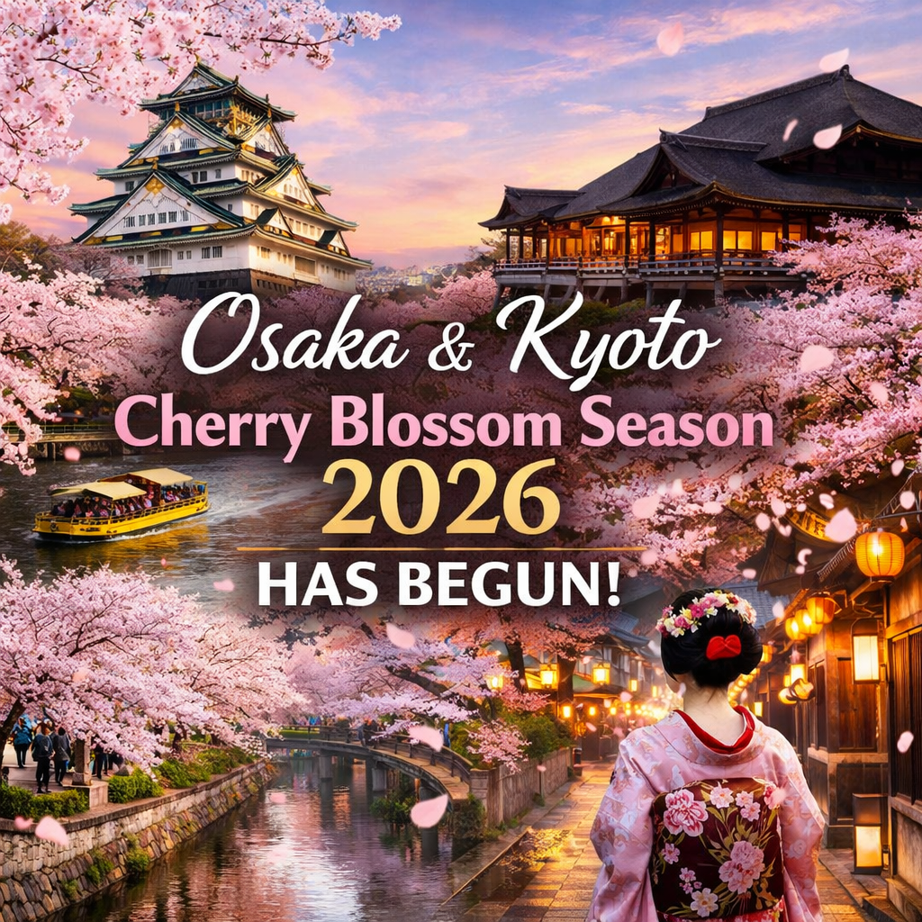 Osaka & Kyoto Cherry Blossom Season 2026 Has Begun